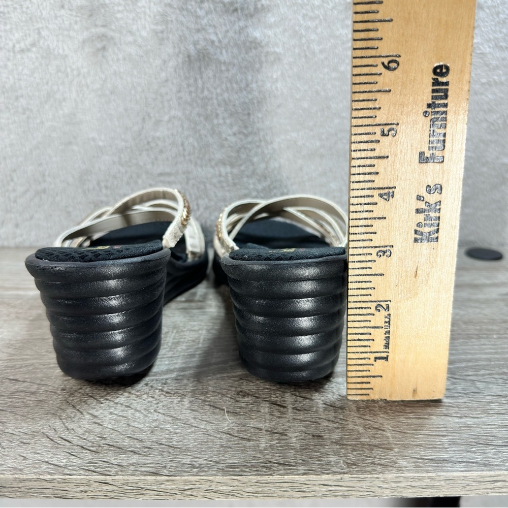Skechers Black and Gold Women's Sandals - Picture 4 of 6